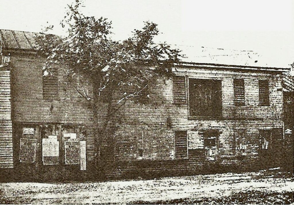 Early frame building used for Methodist meetings in Tiffin