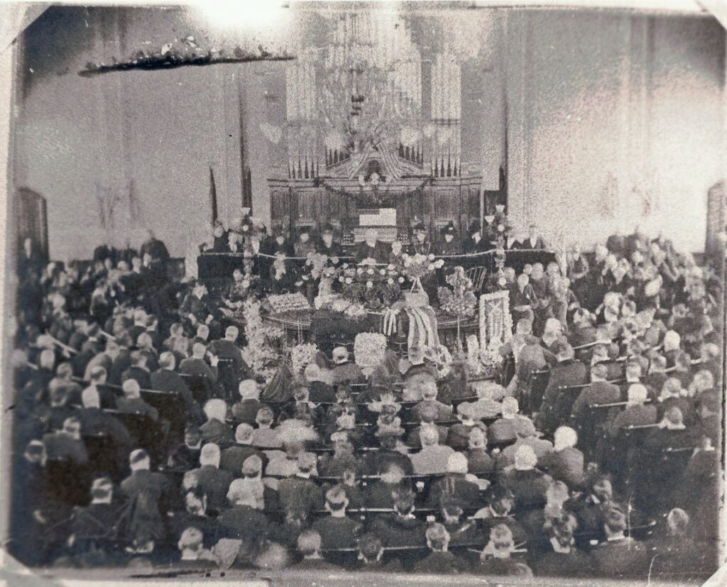 Funeral of General William Harvey Gibson in 1894